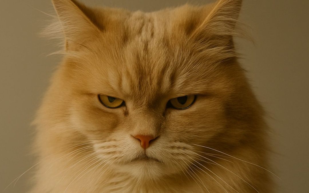 Katze beleidigt